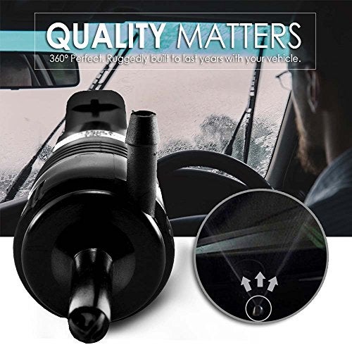 Mean Mug Auto 385-232316A Front Windshield Washer Pump w/Grommet - Washer Motor Compatible with Chevrolet (Chevy), GMC, Buick, Pontiac, Oldsmobile, Isuzu - Replaces OEM #: 22127652, 22127653, 89025062, 89001122 - Image 4