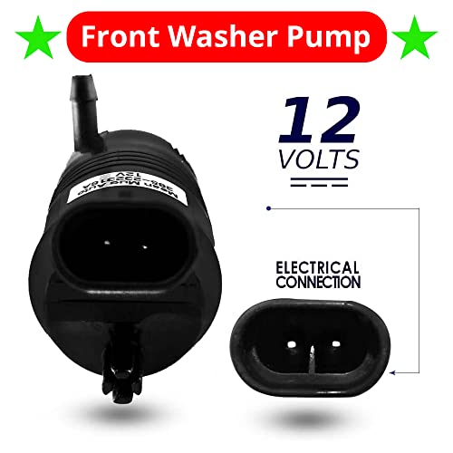 Mean Mug Auto 385-232316A Front Windshield Washer Pump w/Grommet - Washer Motor Compatible with Chevrolet (Chevy), GMC, Buick, Pontiac, Oldsmobile, Isuzu - Replaces OEM #: 22127652, 22127653, 89025062, 89001122 - Image 2