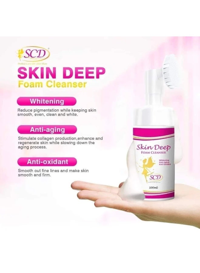 SCD Deep Cleansing Foam – Anti-Aging & Brightening Skin Solution Transform your skincare routine with this deep-cleansing foam that eliminates dirt, hydrates skin, and enhances natural radiance for a smoother, healthier appearance. - Image 3