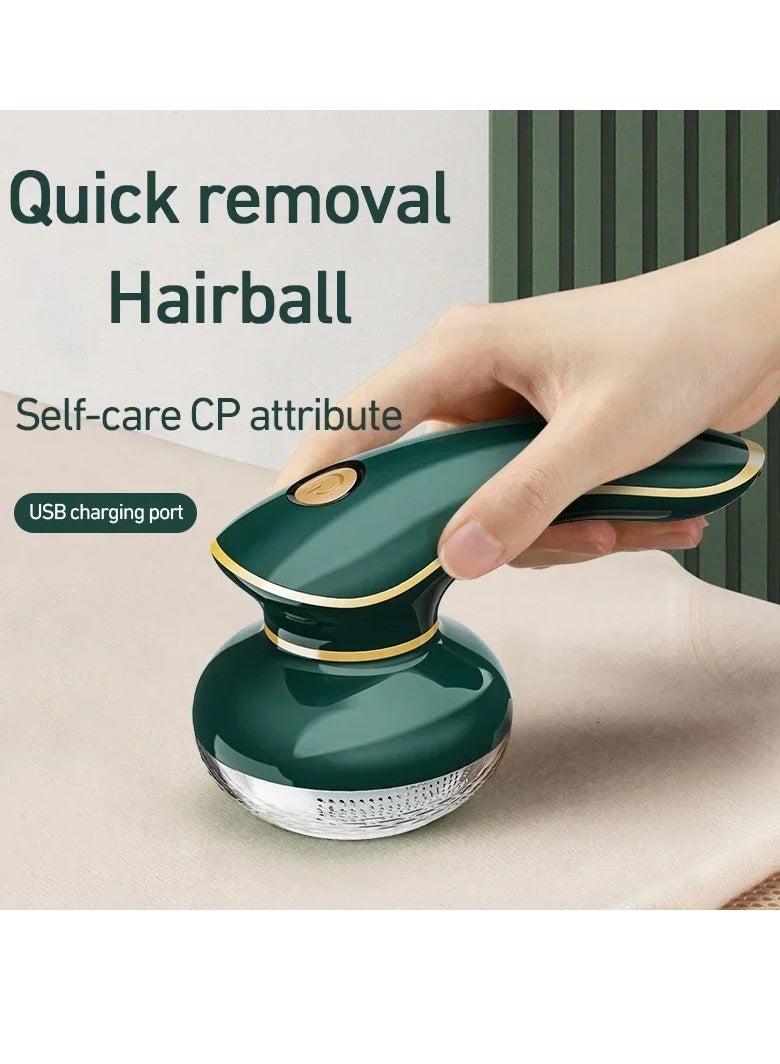 AROAQ Electric Lint Remover, USB Rechargeable Pellet Remover Machine, Portable And Durable Fabric Shaver, Double Protection Efficient Fabric Fuzz Remover With Suction Device, (Green)  - Image 5