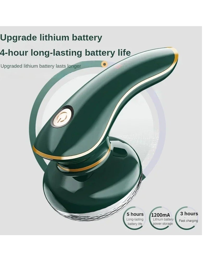 AROAQ Electric Lint Remover, USB Rechargeable Pellet Remover Machine, Portable And Durable Fabric Shaver, Double Protection Efficient Fabric Fuzz Remover With Suction Device, (Green)  - Image 4