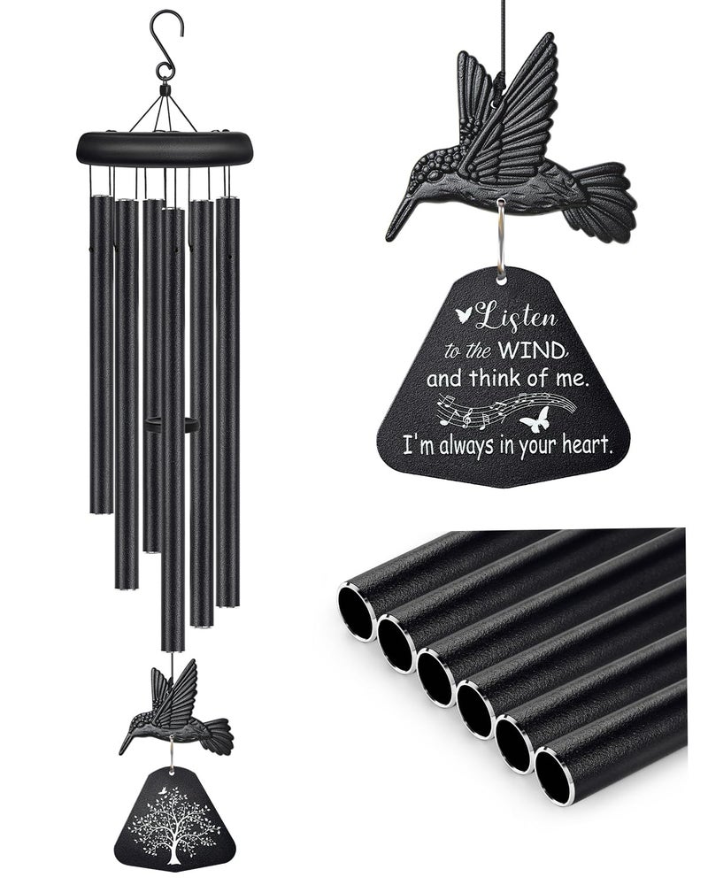 Synhonty Sympathy Wind Chimes for Outside Deep Tone Memorial Wind Chimes for Loss of Loved One Prime Bereavement Condolence Remembrance Funeral Gifts for Grieving Friends Loss of Mother Father - Image 2
