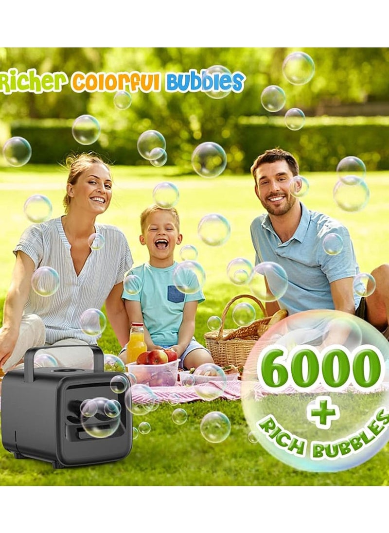 null - Electric Soap Bubble Machine with Dual Nozzles & 2 Speeds – USB Type-C Powered, Safe 5V Operation – Portable Automatic Bubble Maker for Kids, Parties, and Outdoor Fun - Image 1
