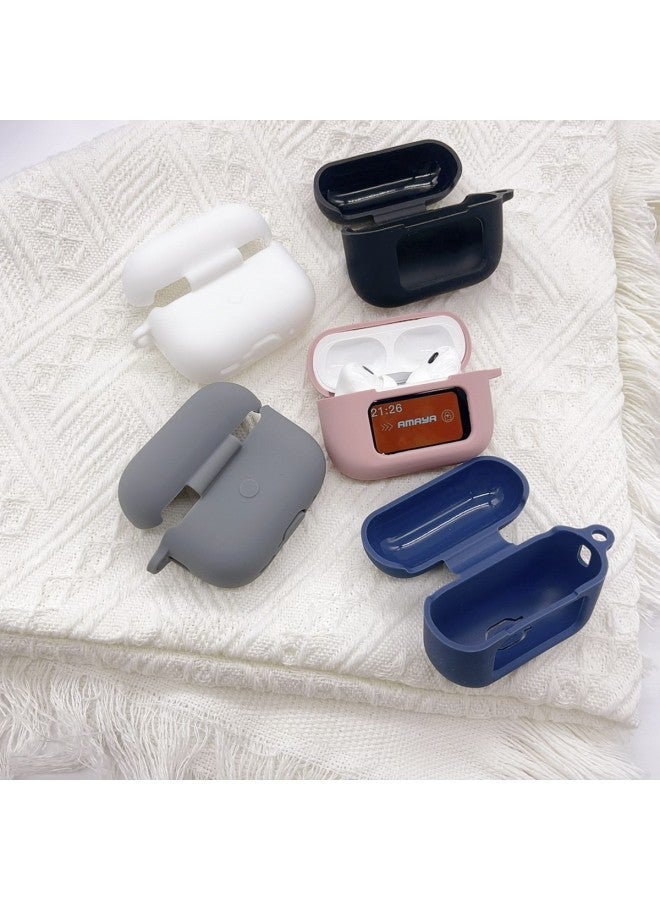 A9PRO Protective Case Touch Screen Headset Silicone Case Explosion Bluetooth Headset Silicone Anti-drop Soft Case Hair-Color:Purple-Model:A9 Pro Headphone Set [naked Set]]  - Image 5