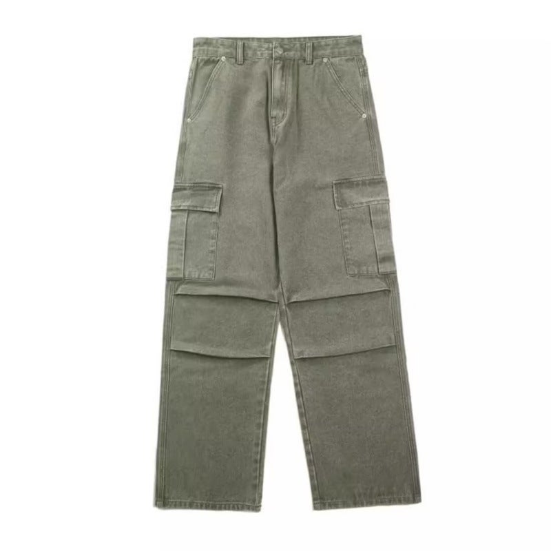 Unisex Classic Denim Jeans Loose Fit Daily Outdoor Wear - Image 5