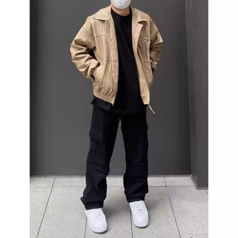 Unisex Classic Denim Jeans Loose Fit Daily Outdoor Wear - Image 3
