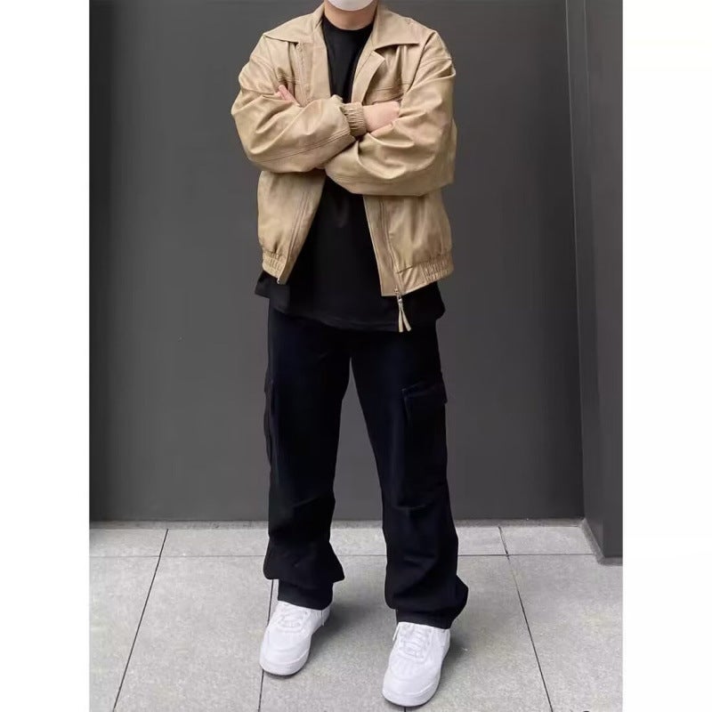 Unisex Classic Denim Jeans Loose Fit Daily Outdoor Wear - Image 1