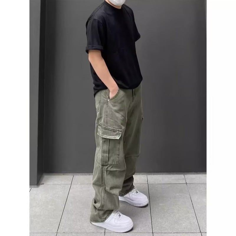 Unisex Classic Denim Jeans Loose Fit Daily Outdoor Wear - Image 2