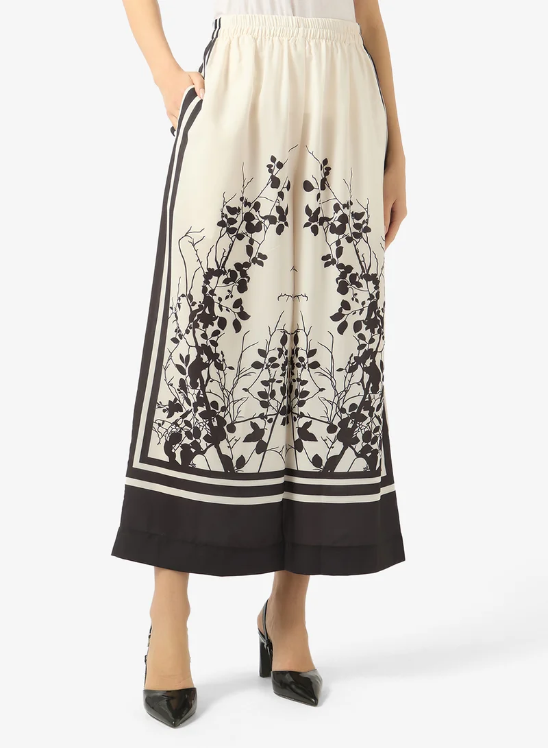FYOR  Monochrome Printed Co-ord Set JS 005 Black & White for Women | Best Price UAE