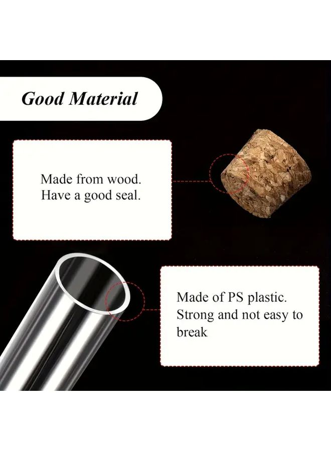 Plastic Test Tubes 16x150mm 20pcs for Storage Science Experiments Jewelry Seeds - Image 3