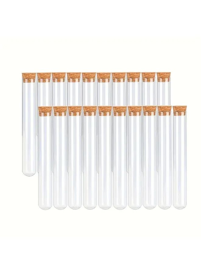 Plastic Test Tubes 16x150mm 20pcs for Storage Science Experiments Jewelry Seeds - Image 1