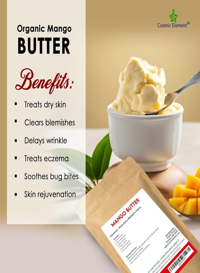 Cosmic Element 100% Pure Organic Mango Butter - Unrefined Raw Mango Butter with Vitamins A, C & E | Antioxidant-Rich Mango Body Butter for Skin & Hair | Shea Butter Substitute for Soap & Lotion - 4oz - Image 5