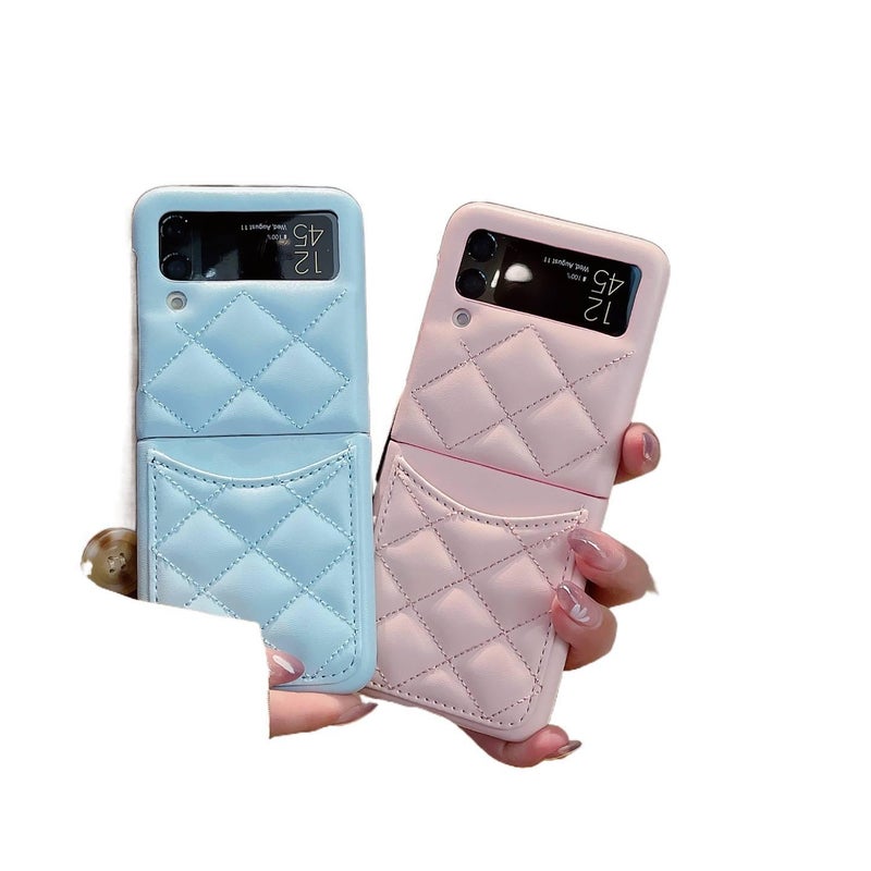 غطاء واقي | أسود | حامل بطاقات | حماية من السقوط | مقاوم للصدمات لـ Samsung Galaxy Z Flip 4 - Image 5
