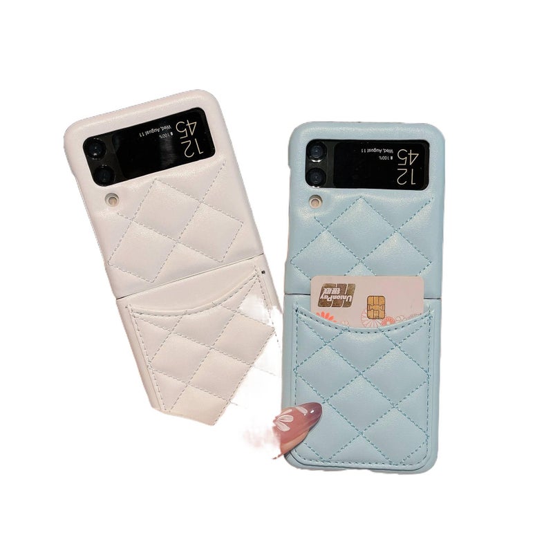 غطاء واقي | أسود | حامل بطاقات | حماية من السقوط | مقاوم للصدمات لـ Samsung Galaxy Z Flip 4 - Image 4