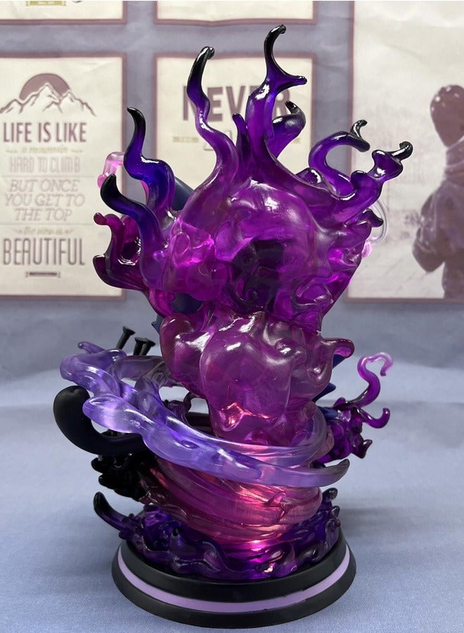 Pokémon Gengar Evolution Group Action Figure Decorative Resin Sculpture Home Decor Statue, Art Figurine Home Ornament Decoration for Office, Living Room, Bedroom, Book Shelf, TV Cabinet, Desktop