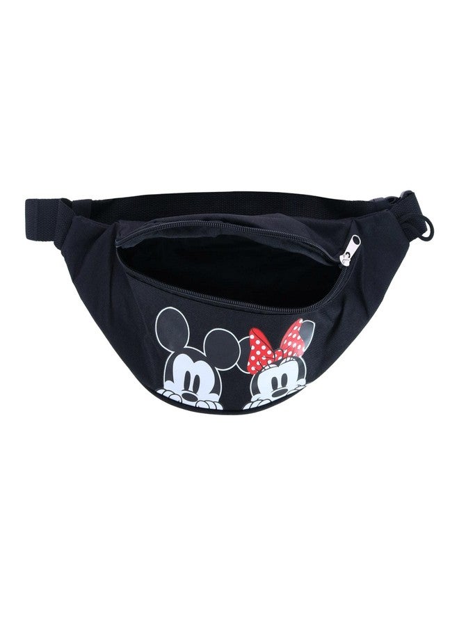 Jerry Leigh Disney Peeking Mickey Mouse and Minnie Mouse Fanny Waist Pack, Black, one size - Image 2