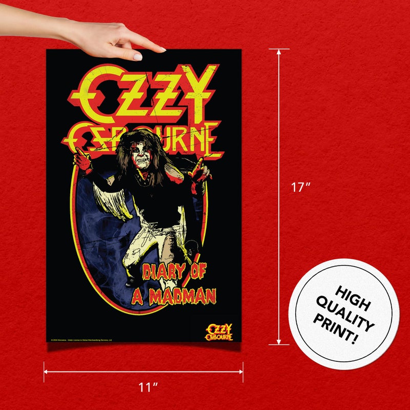 Desert Cactus Ozzy Osbourne Poster 11 x 17 Inch Room Office DÃ©cor Decoration Official Fan Gear (11x17 inch,Design 4, Paper) - Image 3