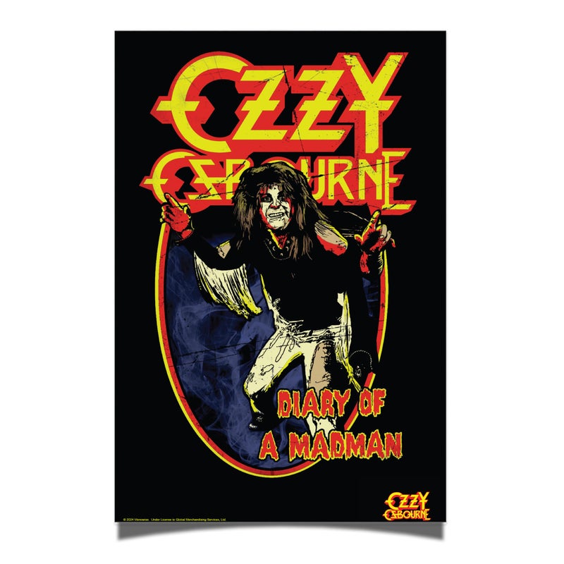 Desert Cactus Ozzy Osbourne Poster 11 x 17 Inch Room Office DÃ©cor Decoration Official Fan Gear (11x17 inch,Design 4, Paper) - Image 1
