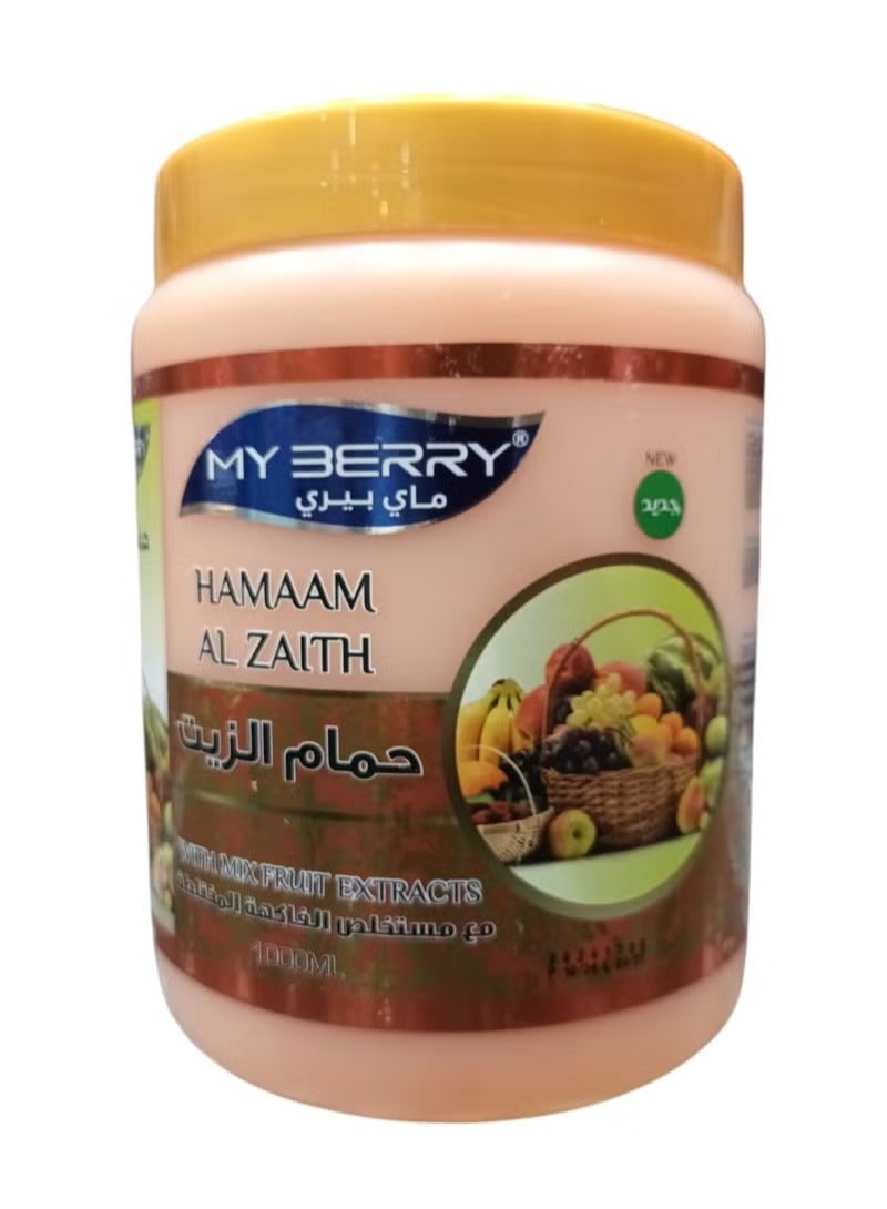 ماي بيري حمام الزيت بخلاصة الفاكهة المختلطة لترطيب وتغذية الشعر 1000 مل