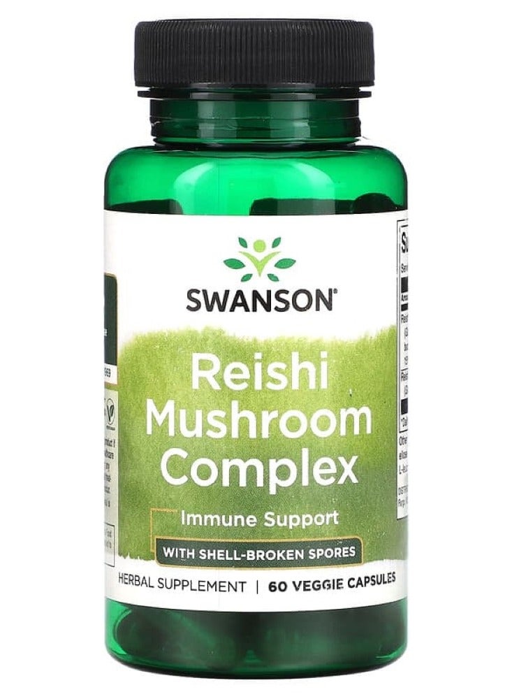 SWANSON Reishi Mushroom Complex 60 Veg Caps