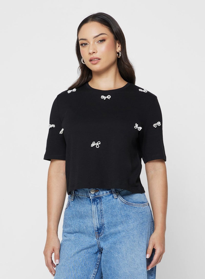 اونلي تيشيرت أونليوني بأكمام قصيرة وياقة دائرية - Image 1