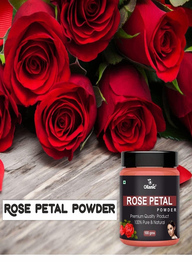 Oilanic 100% Pure & Natural Rose Petal Powder- For Skin & Hair(100gm) - Image 4