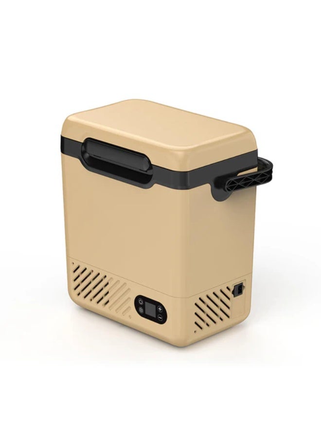 كروني ثلاجة السيارة المحمولة N12 بسعة 12 لترًا هي ثلاجة صغيرة تعمل بجهد 12 فولت/24 فولت تيار متردد/مستمر، مزودة ببطارية قابلة للإزالة وشاشة LED. تعمل في درجات حرارة تتراوح بين -20 و20 درجة مئوية، وهي مناسبة للسيارات والتخييم والسفر والأنشطة الخارجية. - Image 1