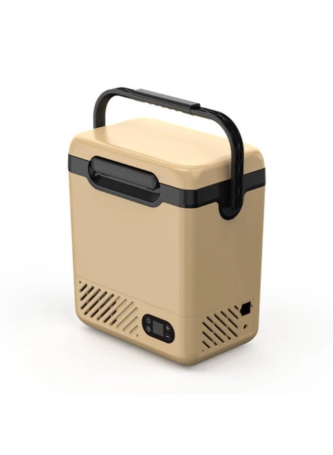 كروني ثلاجة السيارة المحمولة N12 بسعة 12 لترًا هي ثلاجة صغيرة تعمل بجهد 12 فولت/24 فولت تيار متردد/مستمر، مزودة ببطارية قابلة للإزالة وشاشة LED. تعمل في درجات حرارة تتراوح بين -20 و20 درجة مئوية، وهي مناسبة للسيارات والتخييم والسفر والأنشطة الخارجية. - Image 4