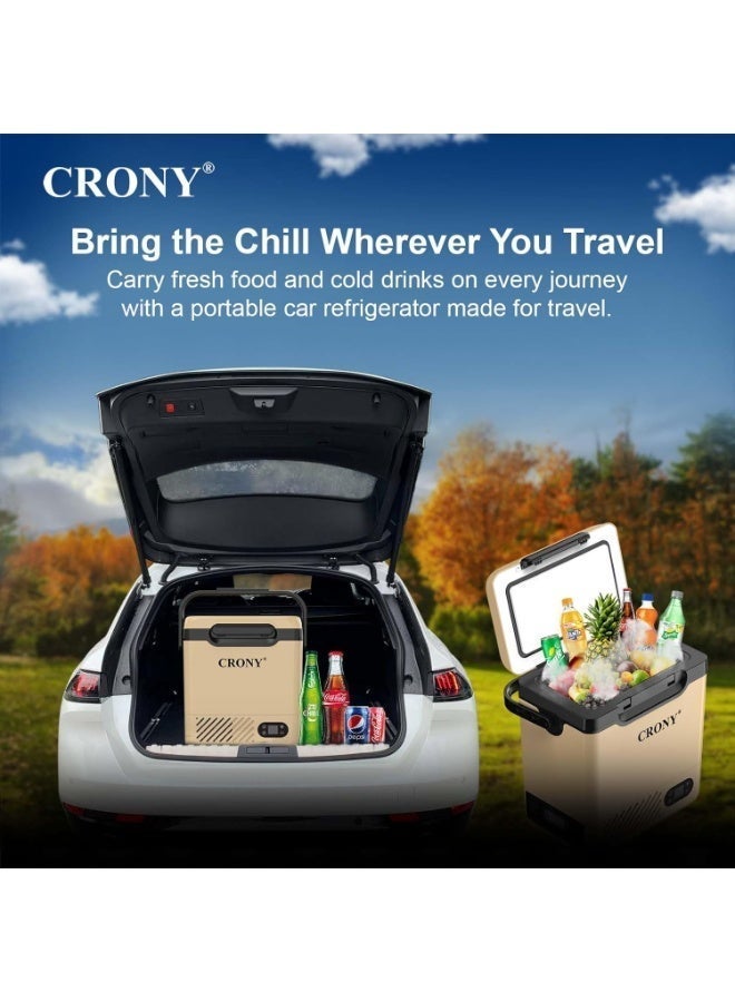CRONY Car Refrigerator 12L Mini Fridge DC/AC Portable Car Fridge for RV Camper Truck Jeep SUV Van Boat Camping Tailgating Road Trip Outdoor Travel -20°C to 20°C And Is Suitable For Vehicles, Camping, Travel, And Outdoor Activitie - Image 4