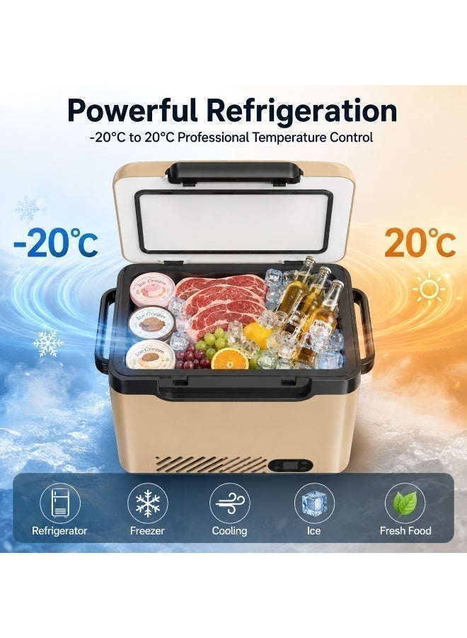 CRONY Car Refrigerator 12L Mini Fridge DC/AC Portable Car Fridge for RV Camper Truck Jeep SUV Van Boat Camping Tailgating Road Trip Outdoor Travel -20°C to 20°C And Is Suitable For Vehicles, Camping, Travel, And Outdoor Activitie - Image 2