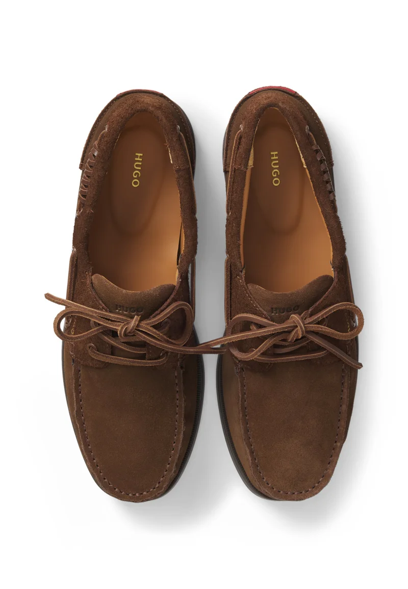 HUGO  Boat shoes in mixed suedes for Men | Best Price UAE