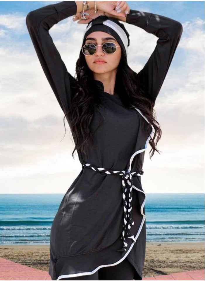femmine World - Femmine Classic Grey Burkini swimwear - Image 1