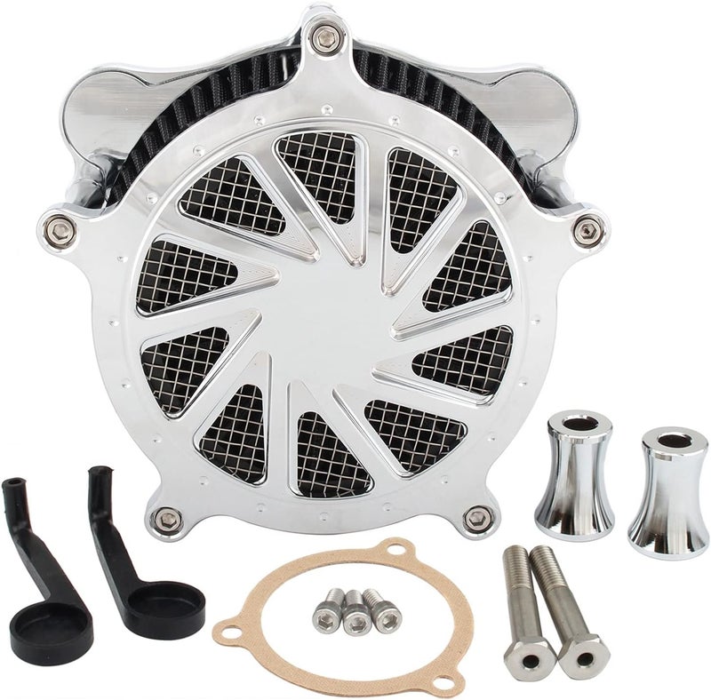 QASULER Motorcycle Air Filter CNC Air Cleaner Kit - Image 1