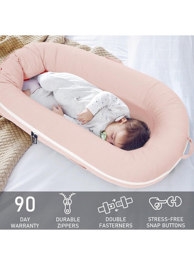 MEXXI Organic Replacement Cover with Waterproof Pad | Premium Quality Spare Cover Certified Organic Cotton | Protects Against leaks | [Fits Dockatot Deluxe + Docks] (Cover Only) (Baby Pink) - Image 5