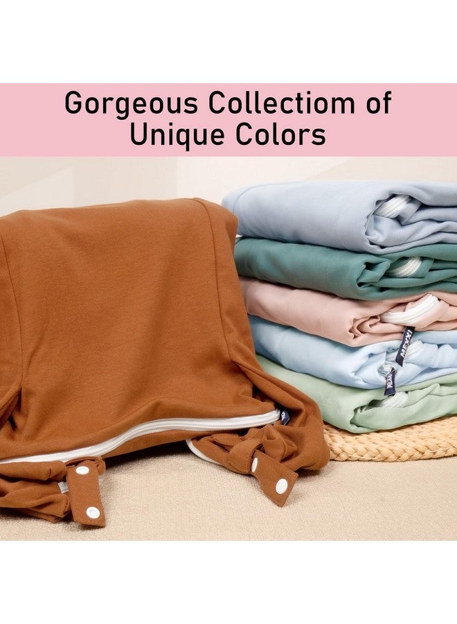 MEXXI Organic Replacement Cover with Waterproof Pad | Premium Quality Spare Cover Certified Organic Cotton | Protects Against leaks | [Fits Dockatot Deluxe + Docks] (Cover Only) (Baby Pink) - Image 3