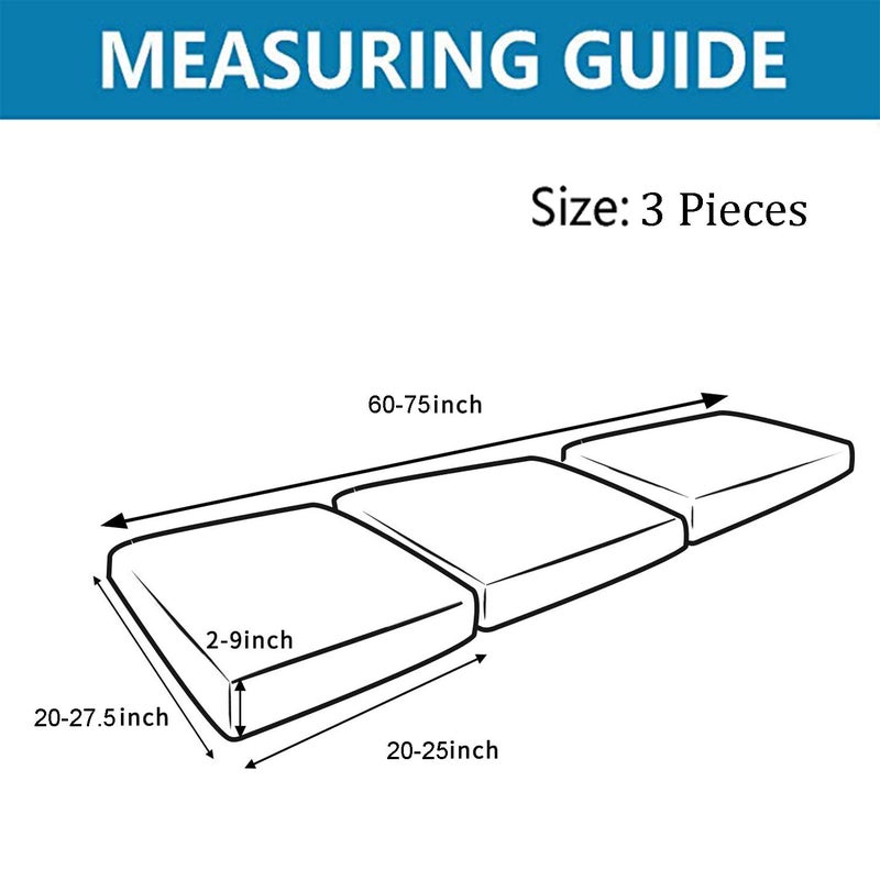 NC HOME PU Leather Sofa Cushion Covers Sofa Seat Slipcover with Elastic Bottom Waterproof Furniture Protector for Children, Pet, Set of 3 (3 Pieces, Chocolate) - Image 3