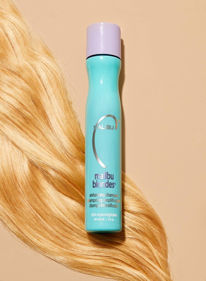 Malibu C Blondes Enhancing Shampoo and Conditioner (9 oz) - Moisturizing Purple Shampoo Set for Bleached, Highlighted, and Natural Blonde Hair - Remove Brass & Discoloration - Sulfate-Free - Image 4