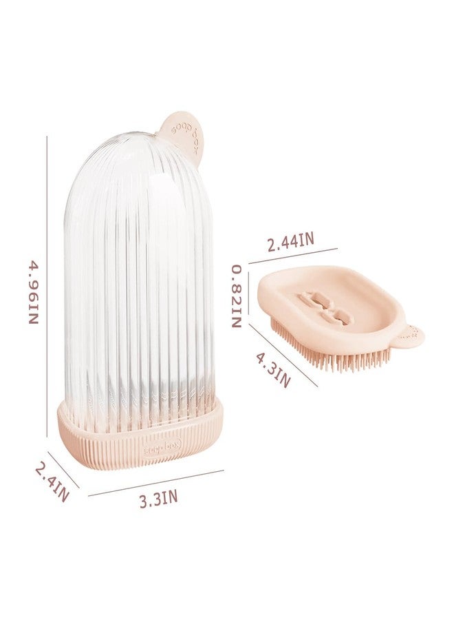 JALCON Soap Case with Cleaning Brush Portable Soap Holder Box with Drain Tray | Travel Soap Container for Bathroom, Gym, Kitchen & Camping (1 Pc, multi Color) - Image 2