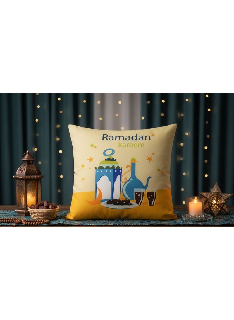 2 كوشن ر مضان كفر مخدة وسادة خدادية فرمضان كبير بأشكال  المختلفة المقاس :45 *45 سم - Image 1