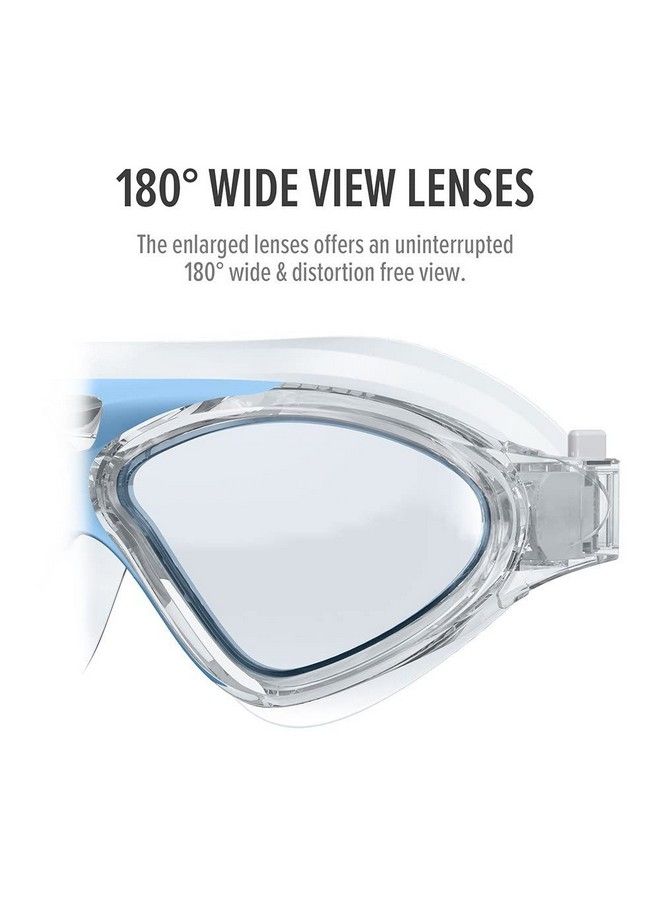 Prime Deals Professional Anti Fog Clear Swimming Goggles Anti Uv Swimming Goggles Swimming Pool Water Adjustable Diving Mask With A Case Cover (Blue). - Image 3