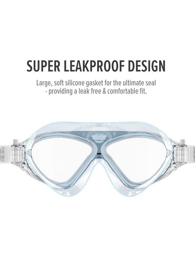 Prime Deals Professional Anti Fog Clear Swimming Goggles Anti Uv Swimming Goggles Swimming Pool Water Adjustable Diving Mask With A Case Cover (Blue). - Image 5