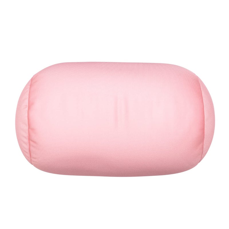 Focustree Focustree Squish Bean Bed Microbead Pillow Bolster Tube Body Pillow Smooth Cool Touch Fabric Neck  Back Support Throw Travel Pillow Fun Colors Light Pink