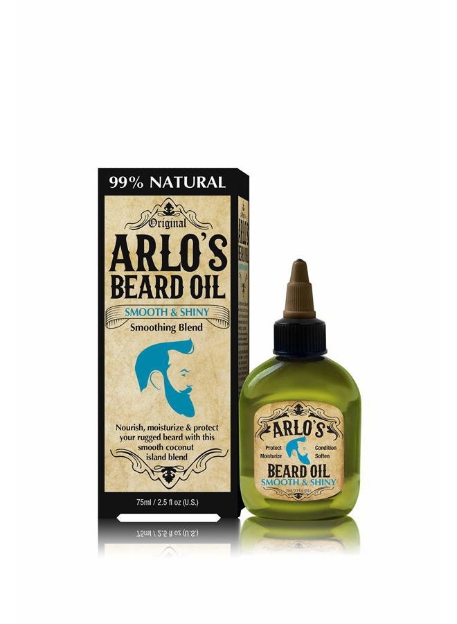 Arlo's Beard Oil - Smooth and Shiny 2.5 ounce - Image 1