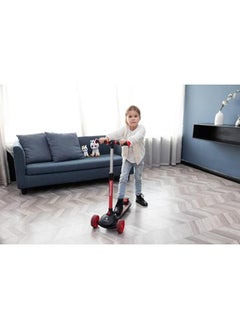 Maserati Folding 3 Wheel Scooter from Maserati for Kids,Toddler Scooter with LED Light Up Wheels /black_Red  - Image 4