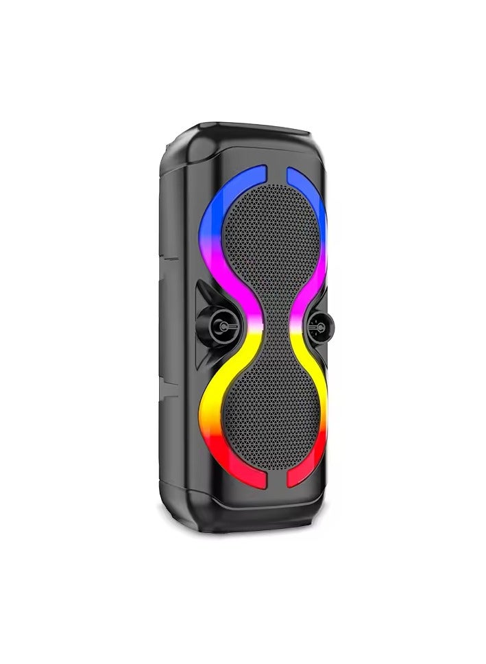 singe karaoke rechargeable bluetooth  speaker portable wireless outdoor active dj party box speaker 8 inch sound system - Image 2