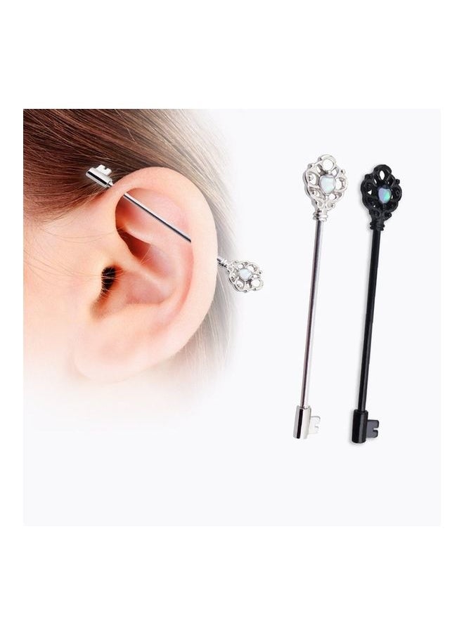 NIBEMINENT - Piercing Fashion Ail Earrings Shell Ear Stud Barbell - Image 1