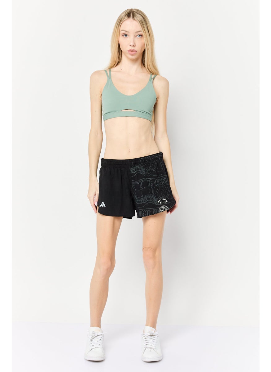 Adidas Women Sportswear Fit 3 Inseam Running Short, Black  - Image 4
