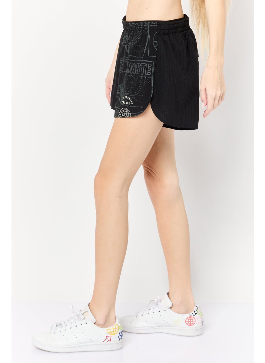Adidas Women Sportswear Fit 3 Inseam Running Short, Black  - Image 3