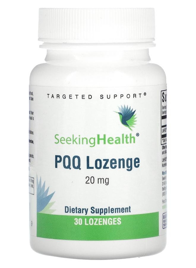 Seeking Health PQQ Lozenge 20 mg 30 Lozenges 