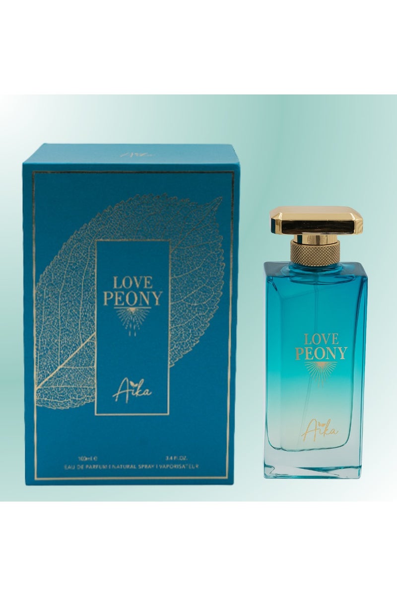 ايكا عطر أيكا لاف بيوني للنساء، 80 مل، عطر يدوم طويلاً للجسم والشعر، عطر خالٍ من الكحول للنساء بمزيج زهري فاكهي من الفاوانيا والتوت والمسك - Image 1